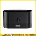 Portable Mute Flame Light Humidifier Aroma Diffuser for Home Office (Black) .