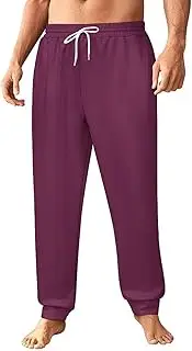 [Generic] Men's Sweatpants, Deep Muted Plum-167, Polyester Joggers, Sweatpants Jogging Pants for Workout Running