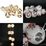 Red Sakura (Cherry) Flowers White Color RED Flower Paper Lantern