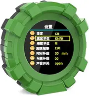 Daseeme Car HUD Headup Display LCD Digital GPS Speedometer Multifunctional Inclinometer Angle Slope Meter with Tilt Angle/Pitch Angle/Longitude/LatitudeSpeed/Altitude/Compass/Voltage Display Support