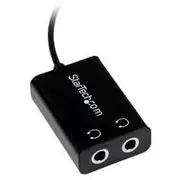 StarTech Slim Mini Jack Splitter Cable Adapter - MUY1MFFADP