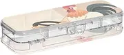 Yoogain Cute Animal Driving Car Clear Plastic Pencil Box 2 Layer Hard Pens Case Boxes For Kids With Lid