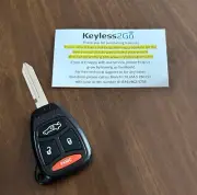 Keyless2Go Replacement for Keyless Remote Head Key Fob KOBDT04A and OHT692427AA