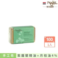 在飛比找momo購物網優惠-【敘利亞NAJEL】阿勒坡紫羅蘭手工古皂100g香皂肥皂(1