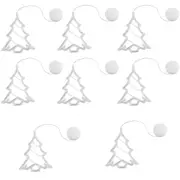 8PCS Christmas String Lights Hanging Window Indoor Outdoor Lights with Suction Cup for Xmas Party Decoration -Christmas tree
