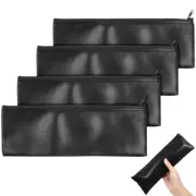 4 Pcs Mic Pouch with Dividers Microphone Storage Bag Man Carrying Case