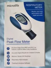 MICROLIFE DIGITAL PEAK FLOW RESPIRATORY METER~Asthma, COPD~NEW