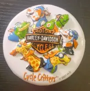 POP TOPS CYCLE CRITTERS HARLEY DAVIDSON MOTORCYCLE CAKE TOPPER PLASTIC BIRTHDAY
