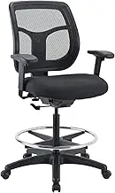 Eurotech Seating Apollo Drafting Stool, Black