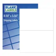 1000 8.5" X 5.5" Half Sheet Labels Shipping Self Adhesive for eBay PayPal Amazon