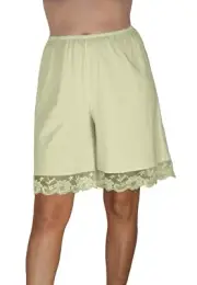 UNDERWORKS 100% Cotton Ivory Pettipants Split Skirt Bloomers Size Medium