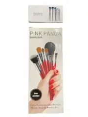 Professional Red Wooden Handle Makeup Brush Pink Panda 9Pcs