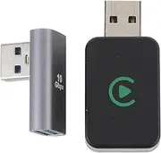 Luocute Wireless Carplay Adapter, 2 in 1 Wired to Wireless USB Plug and Play Auto Car Adapter, Support for Android 11.0 and iOS 10 Above