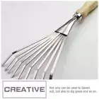 Hand Rake Claw Heavy Duty Leaf Rake Weeding Rake Gardening Rake Fall Leaf Rake