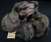 Needle Felting 100% Natural Wool Top Roving: FOREST FAUNA BROWNS - 4 Ounces