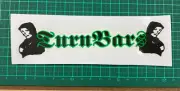 old school bmx decals stickers solid bikes turn bars green black wiite on clear