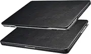 MacBook Pro 14 Case, ICARER Premium Leather Case for 2021-2025 Model M1 M2 M3 M4 Pro/Max A2779 A2442 A 2992 A2918 A3112 A3185 A3401, Touch Bar & Touch ID Compatible for MacBook Pro 14 inch(Black)