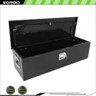 39"X13"X10" ALUMINUM PICKUP TRUCK TRUNK BED TOOL BOX TRAILER STORAGE BLACK NEW