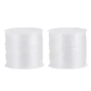 Elastic Cord DIY Making Stretchy String Craft Wire, White, 2 Rolls