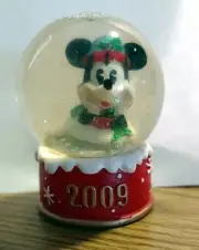 Mickey Mouse - J.C. Penny - Mini Snow Globe - 2009 - New-Original Box