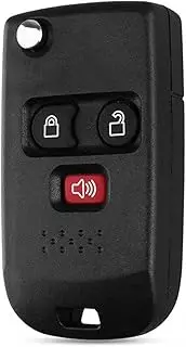 FLJKCT Car Key Shell 3 Buttons Modify Folding Car Remote Flip Key Shell,for 2001-2011 Ford Mercury,for Mazda