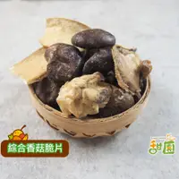 在飛比找PChome24h購物優惠-綜合菇菇脆片 小包裝 菇菇餅乾 蔬果脆片 乾燥蔬果 素食