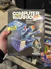 Calculator W/ Dekodar Computer Warriors 1989 Mattel Action Figure NEW SEALED