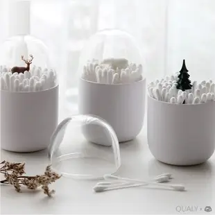 【築實精選】QUALY × 冬令時節棉花棒罐Winter Time : cotton bud holder