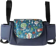 GARVALON Multi-Function Stroller Cup Holder Baby Diaper Organizer Pram Storage Bag