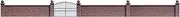 Busch 6014 Stone Wall with Metal gate HO Scenery Scale Model Scenery
