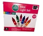 Indoor/Outdoor Winter Wonder Lane 140 Multicolor Mini Lights White Wire