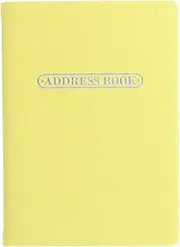 Letts Of London Pastel A6 Address Book, Lemon