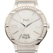 Original Piaget Polo Automatic Diamond Silver Dial Men's Watch GOA36225