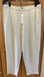 NWT EILEEN FISHER Sea Salt Tencel Lyocell Cotton Soft Tapered Ankle Pants 3X