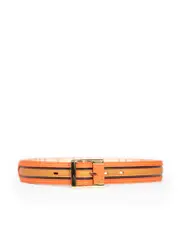 Leather Check Reversible Belt