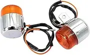 Front Rear Turning Indicator Lights 4X Motorcycle Turn Signal Indicators Turning Amber Blinker Flash Lamp, for Dax ST CT Z50 50 70 125cc Front Rear Tail Light Motorcycle Turn Signal Lights(BLA
