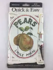 Quick & Easy Crafts Wall Paper Border Old Time Produce Signs 8.75" Tall