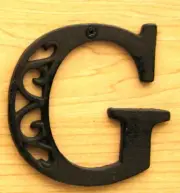 Cast Iron Letter G