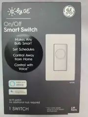 C by GE 4-Wire On/Off Button Style Smart Switch w/ Bluetooth & Wi-Fi -