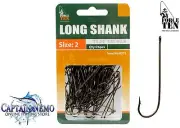 BRONZED LONG SHANK HOOKS VALUE PACK SIZE: 2 QTY: 76PCS FORCE TEN TACKLE 8372