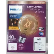 Philips Smart Wi-Fi LED Bulb Dimmable 40W Replacement 5W Amber WiZ Connected