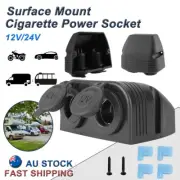 12V Socket 12 Volt 2 Way Car Cigarette Lighter Socket Waterproof Outlet Splitter