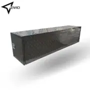 2200Lx500Wx550H Black Caravan Tool Box for Generator Webber BBQ with Gas Bottles
