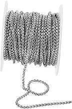 OSALADI 1 Roll 10 Yards Stainless Steel Chain for Jewelry Making Necklace and Bracelet Extension Cuttable Bead Link for Crafts Reliable and Versatile Use