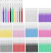 Duozhenzhu Interdental Brushes 100 Count, Gum Brushes Go Between Tight with Soft Bristles, Braces Brush for Cleaner，Flossing Toothpicks Tooth Cleaning Tool
