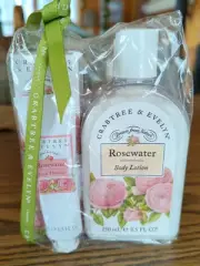 New Crabtree and Evelyn Rosewater Body Gift Set