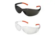 2x Safetyware Safety Glasses Anti Fog UV Tinted Dark Clear Goggle Eye Protection Protective Eyewear