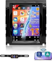 9.7 Inch Android 13 Car Radio for Cadillac Escalade SLS 2007-2014 Touch Screen Car Stereo with CarPlay Android Auto WiFi Bluetooth FM RDS GPS Navigation DSP SWC Camera 2+32G