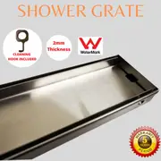 Shower Grate Floor Drain Tile Insert / Punched / Wire - Brushed Nickel / Matte Black [44-MAX-FD]