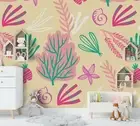 3D Leaves Pattern Wallpaper Wall Mural Removable Self-adhesive 125